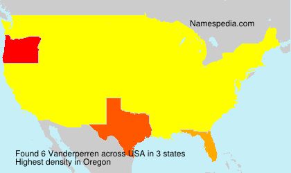 Surname Vanderperren in USA