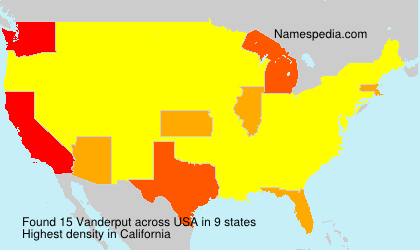 Surname Vanderput in USA Surname Vanderput in USA