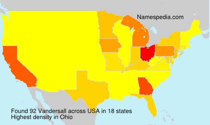 Surname Vandersall in USA Surname Vandersall in USA
