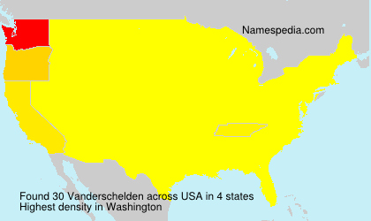 Surname Vanderschelden in USA Surname Vanderschelden in USA