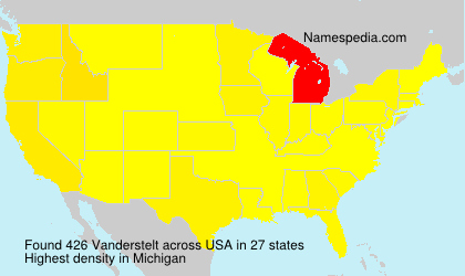 Surname Vanderstelt in USA Surname Vanderstelt in USA