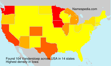Surname Vanderstoep in USA Surname Vanderstoep in USA