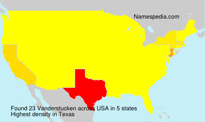 Surname Vanderstucken in USA Surname Vanderstucken in USA