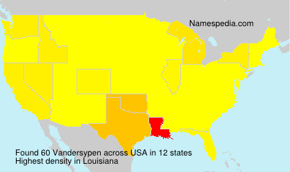 Surname Vandersypen in USA Surname Vandersypen in USA