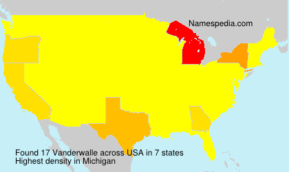 Surname Vanderwalle in USA Surname Vanderwalle in USA