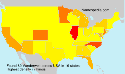 Surname Vanderweit in USA