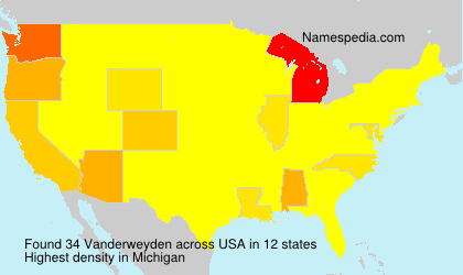 Surname Vanderweyden in USA Surname Vanderweyden in USA