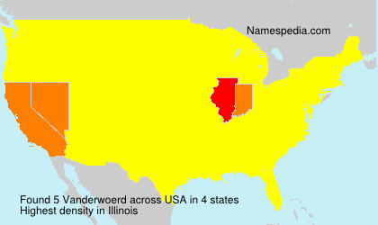 Surname Vanderwoerd in USA Surname Vanderwoerd in USA
