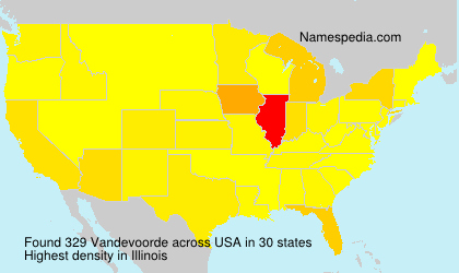 Surname Vandevoorde in USA Surname Vandevoorde in USA