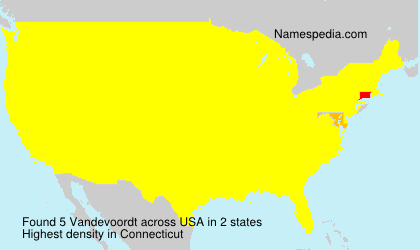 Surname Vandevoordt in USA Surname Vandevoordt in USA