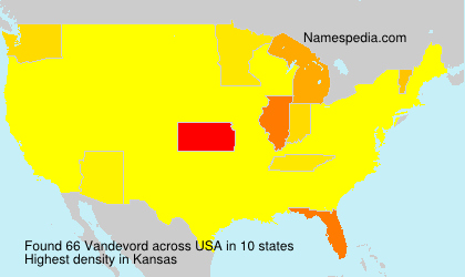Surname Vandevord in USA Surname Vandevord in USA