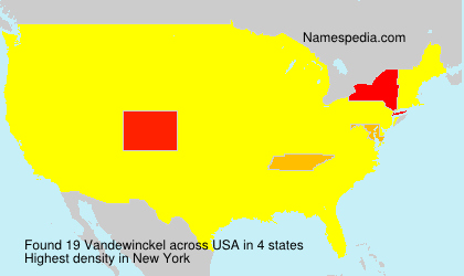 Surname Vandewinckel in USA Surname Vandewinckel in USA