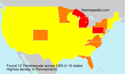 Surname Vandewoude in USA Surname Vandewoude in USA