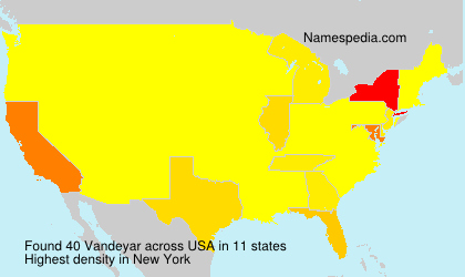 Surname Vandeyar in USA Surname Vandeyar in USA