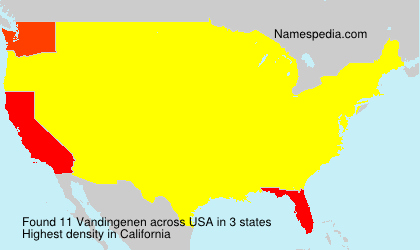 Surname Vandingenen in USA Surname Vandingenen in USA