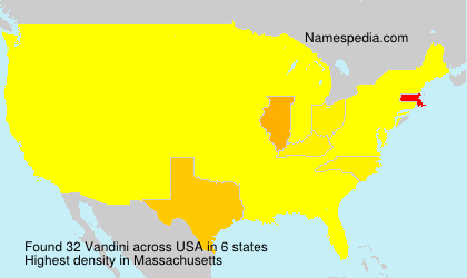 Surname Vandini in USA Surname Vandini in USA