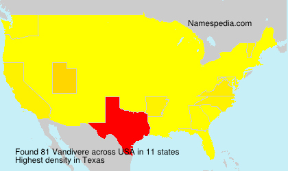 Surname Vandivere in USA Surname Vandivere in USA