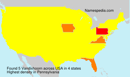 Surname Vandixhoorn in USA Surname Vandixhoorn in USA