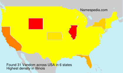 Surname Vandom in USA Surname Vandom in USA