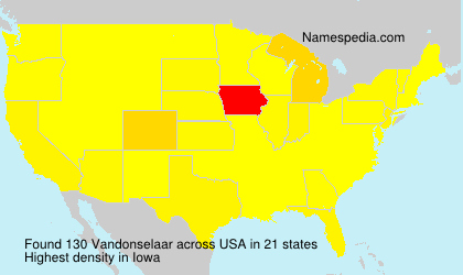 Surname Vandonselaar in USA Surname Vandonselaar in USA