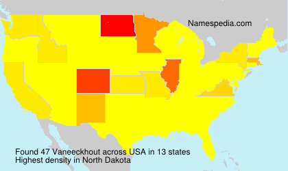 Surname Vaneeckhout in USA Surname Vaneeckhout in USA
