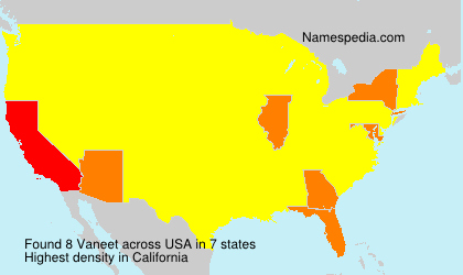 Surname Vaneet in USA Surname Vaneet in USA