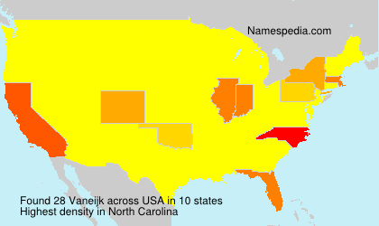 Surname Vaneijk in USA Surname Vaneijk in USA