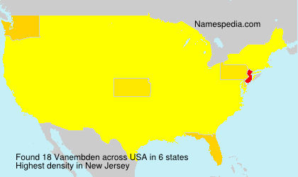 Surname Vanembden in USA Surname Vanembden in USA