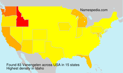 Surname Vanengelen in USA Surname Vanengelen in USA