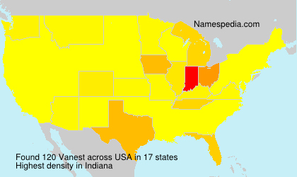 Surname Vanest in USA Surname Vanest in USA