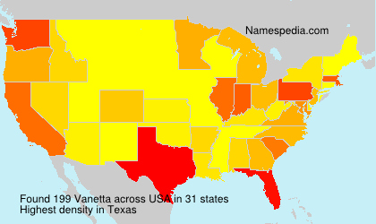 Surname Vanetta in USA Surname Vanetta in USA