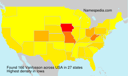 Surname Vanfosson in USA Surname Vanfosson in USA