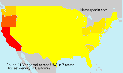 Surname Vangastel in USA
