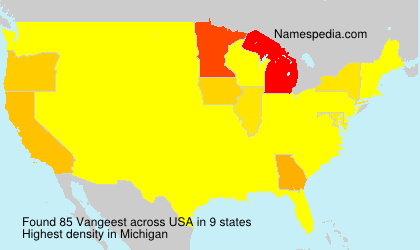 Surname Vangeest in USA Surname Vangeest in USA
