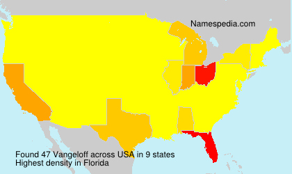 Surname Vangeloff in USA