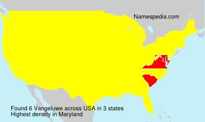 Surname Vangeluwe in USA Surname Vangeluwe in USA
