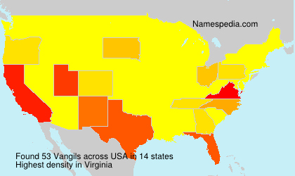 Surname Vangils in USA Surname Vangils in USA