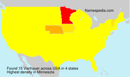 Surname Vanhauer in USA Surname Vanhauer in USA