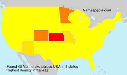 Surname Vanhercke in USA