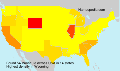 Surname Vanheule in USA Surname Vanheule in USA
