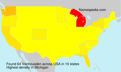 Surname Vanheusden in USA Surname Vanheusden in USA