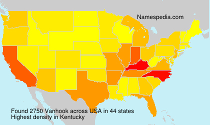 Surname Vanhook in USA Surname Vanhook in USA