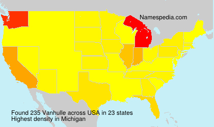 Surname Vanhulle in USA Surname Vanhulle in USA