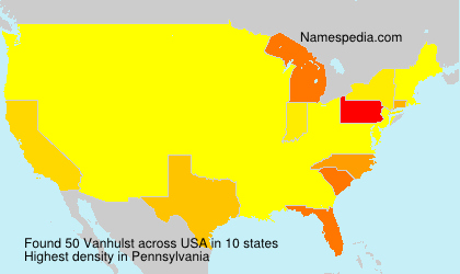 Surname Vanhulst in USA Surname Vanhulst in USA