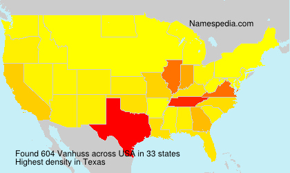Surname Vanhuss in USA Surname Vanhuss in USA