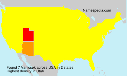 Surname Vanicsek in USA Surname Vanicsek in USA