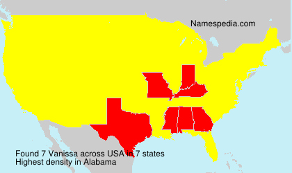 Surname Vanissa in USA Surname Vanissa in USA