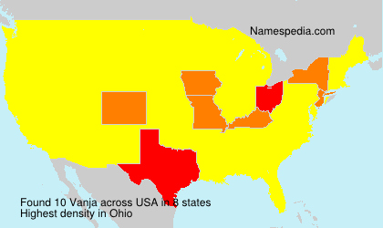 Surname Vanja in USA