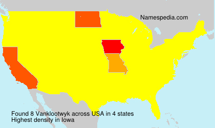 Surname Vanklootwyk in USA Surname Vanklootwyk in USA