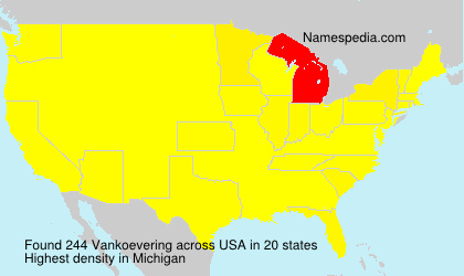 Surname Vankoevering in USA